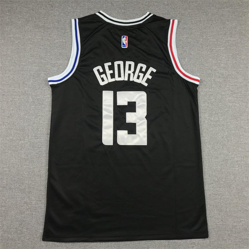 Men's LA Clippers Paul George #13 Black 2022/23 Fastbreak Jersey1 - City Edition
