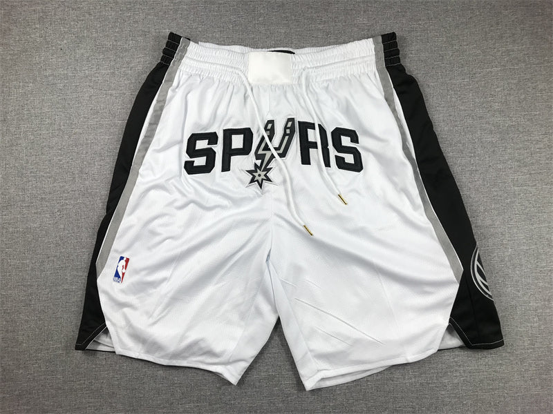 Men's San Antonio Spurs White Pocket Shorts1