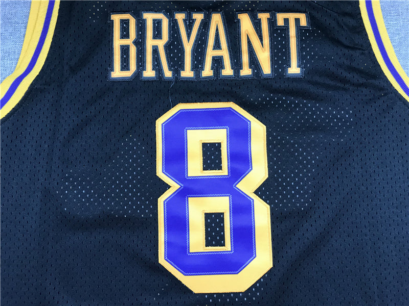 Men's Los Angeles Lakers Kobe Bryant #8 Black Classics Player Jersey1