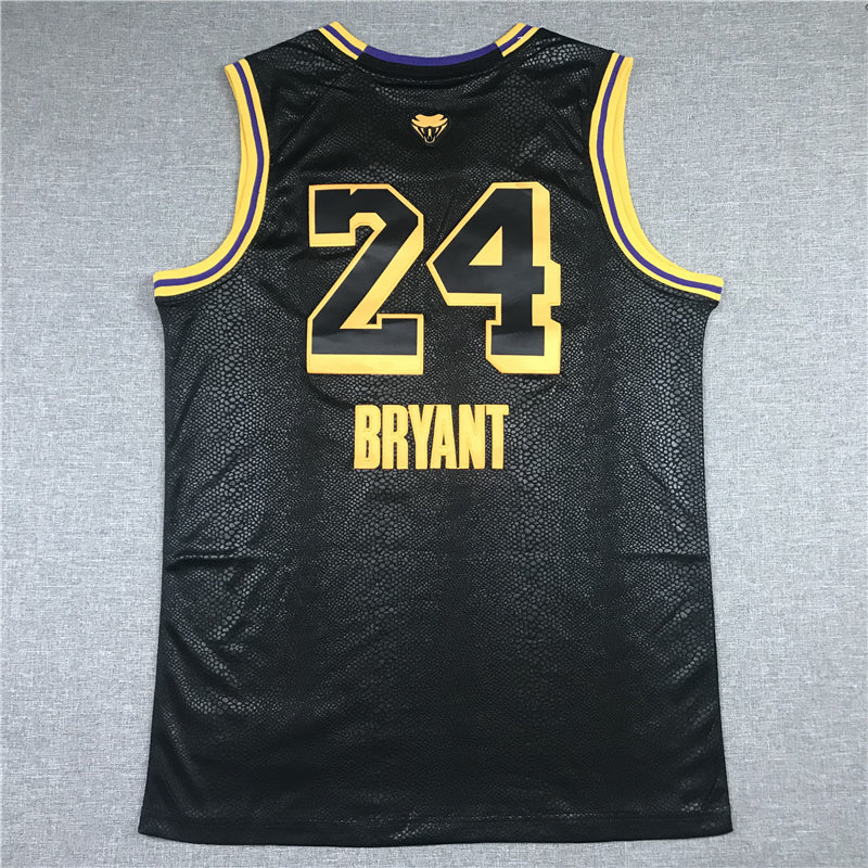 Men's Los Angeles Lakers Kobe Bryant #24 Black Player Jersey1