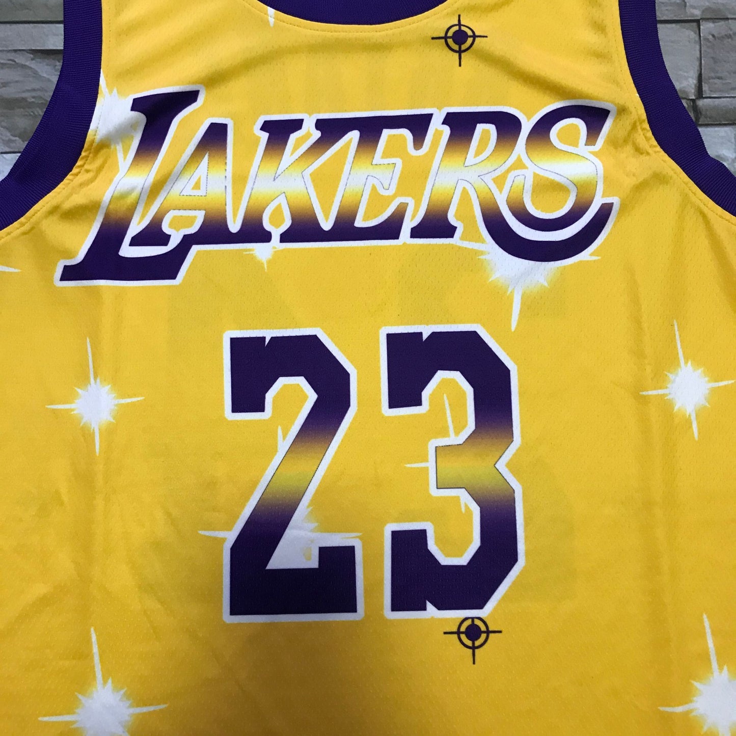 Men's Los Angeles Lakers LeBron James Yellow Hardwood Classics Swingman Jersey1