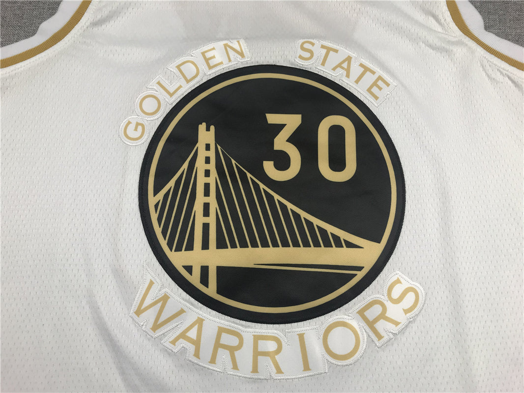 Men's Golden State Warriors Stephen Curry #30 White Swingman Jersey1