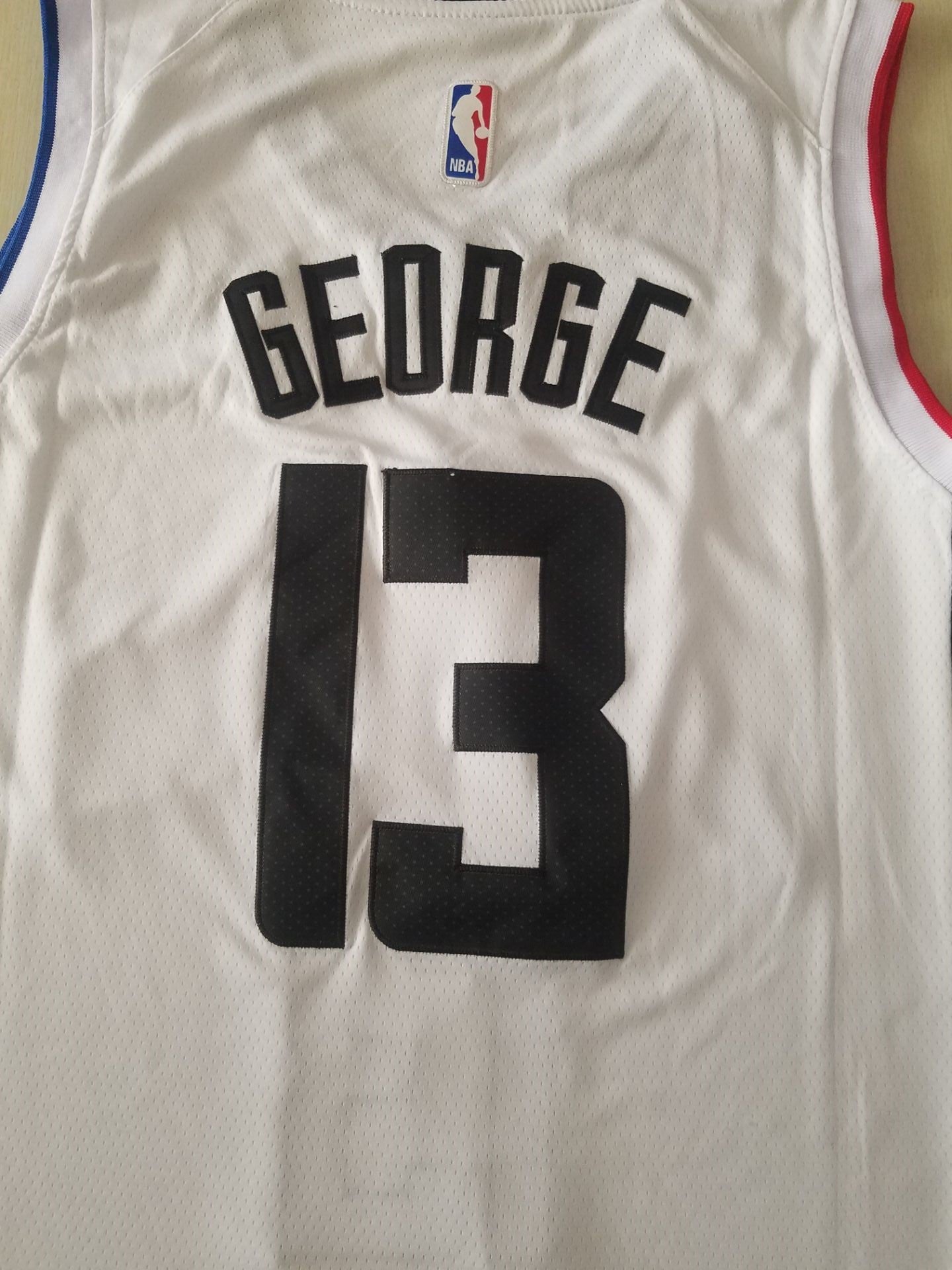 Men's LA Clippers Paul George #13 NBA White Classics Jersey1