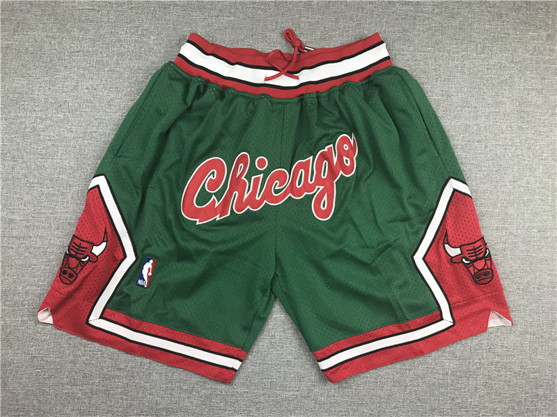 Men's Chicago Bulls Green 2008-09 Hardwood Classics Authentic Basketball Shorts1