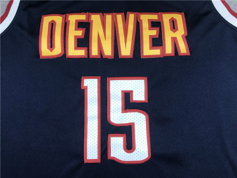 Men's Denver Nuggets Nikola Jokic #15 NBA Navy 2020/21 Swingman Jersey1
