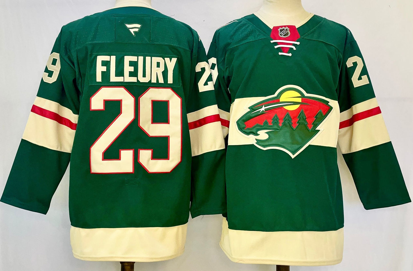 Men's Minnesota Wild Marc-Andr¨¦ Fleury #29 Green Player Jersey