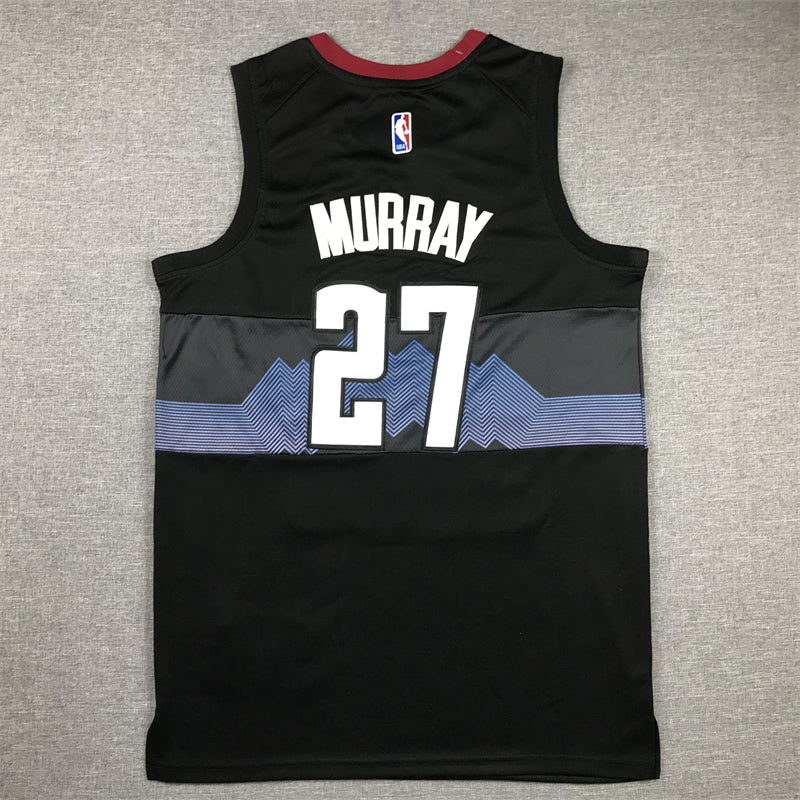 Men's Denver Nuggets Jamal Murray #27 Black 2023/24 Swingman Jersey1 - City Edition