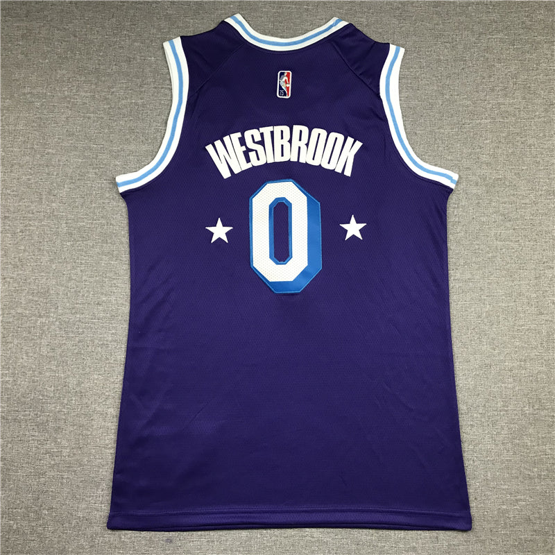 Men's Los Angeles Lakers Russell Westbrook Purple 2021/22 Swingman Jersey1