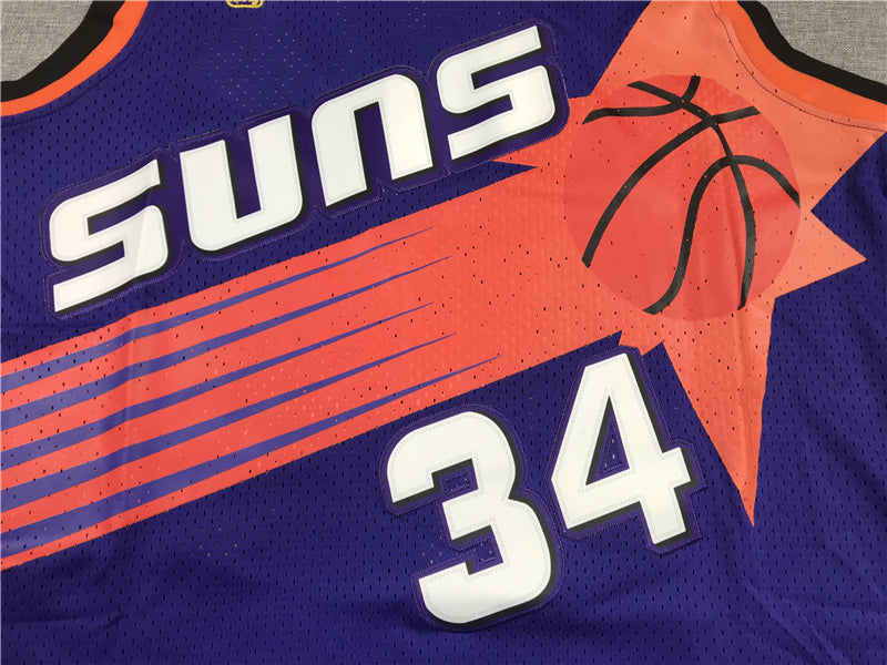 Men's Phoenix Suns Charles Barkley #34 Purple 1992-93 Swingman Jersey1