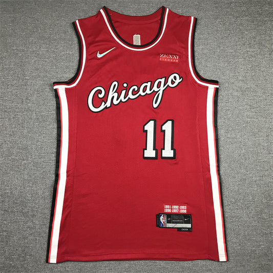 Men's Chicago Bulls DeMar DeRozan #11 Red 2021/22 Swingman Jersey1