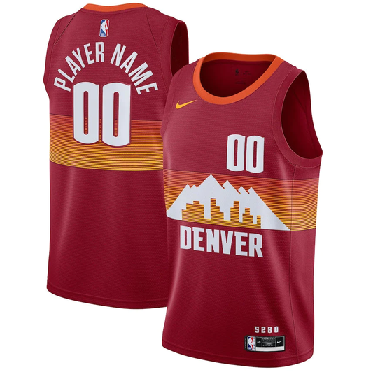 Men's Denver Nuggets Swingman Player Custom Jersey1 -City Edition