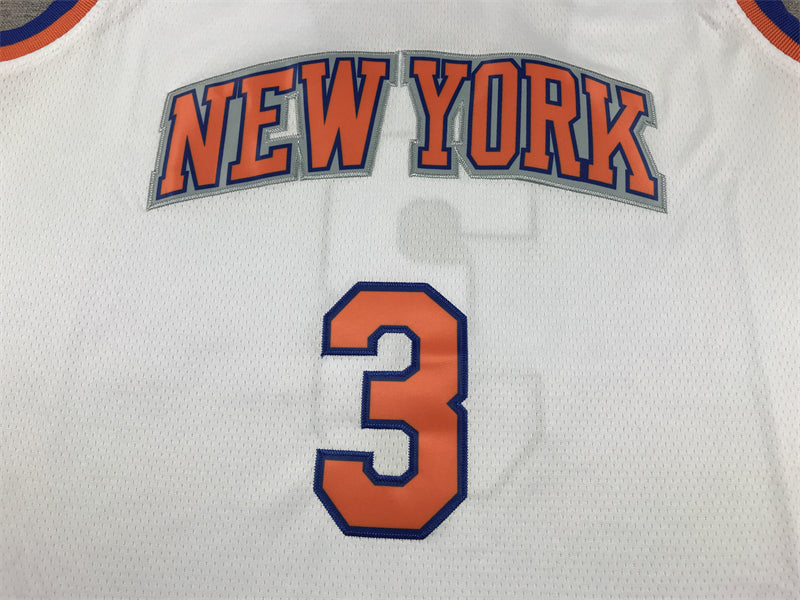 Men's New York Knicks Josh Hart #3 White Game Jersey - Association Edition