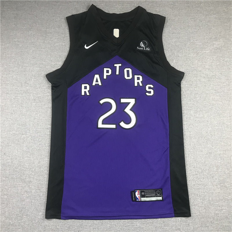 Men's Toronto Raptors Fred VanVleet Black/Purple 2020/21 Swingman Player Jersey1