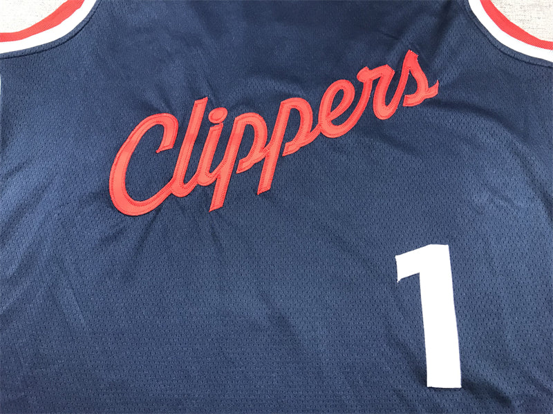 Men's LA Clippers James Harden #1 Navy Swingman Player Jersey1