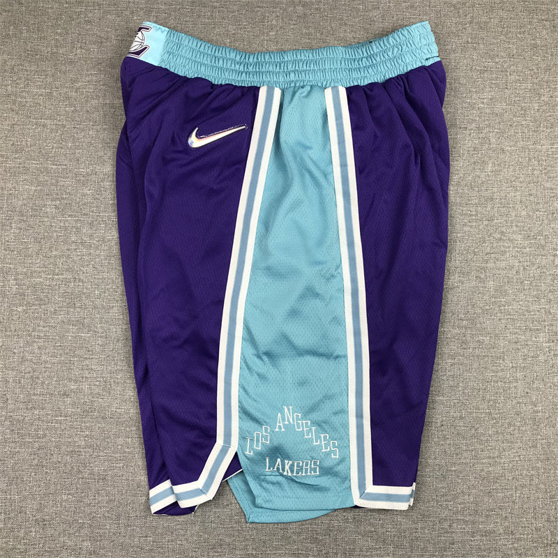Men's Los Angeles Lakers Purple 2021/22 Basketball Shorts1 City Edition