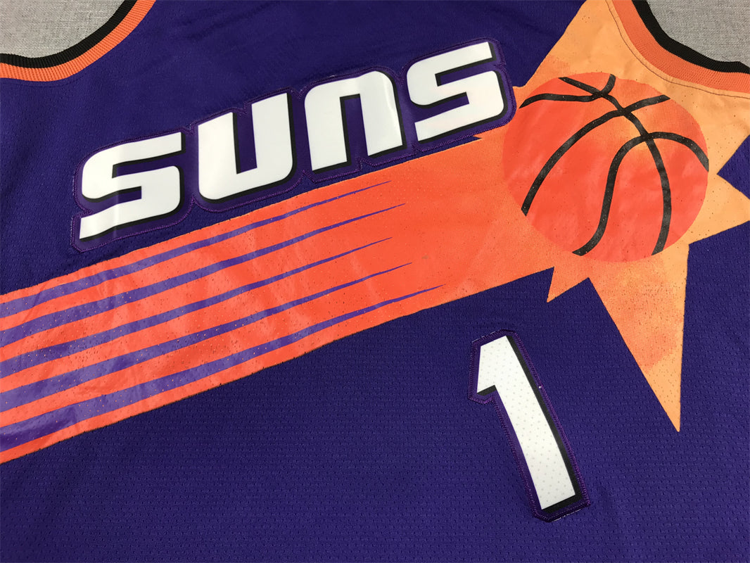 Men's Phoenix Suns Devin Booker #1 Purple 2022/23 Swingman Jersey1 - Classic Edition