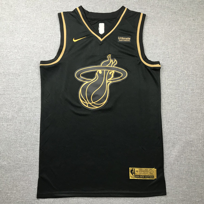 Men's Miami Heat Dwyane Wade #3 NBA Black Swingman Player Jersey1