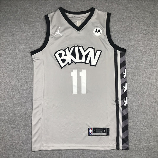 Men's Brooklyn Nets Kyrie Irving Gray 2019 Fast Break Player Movement Jersey1