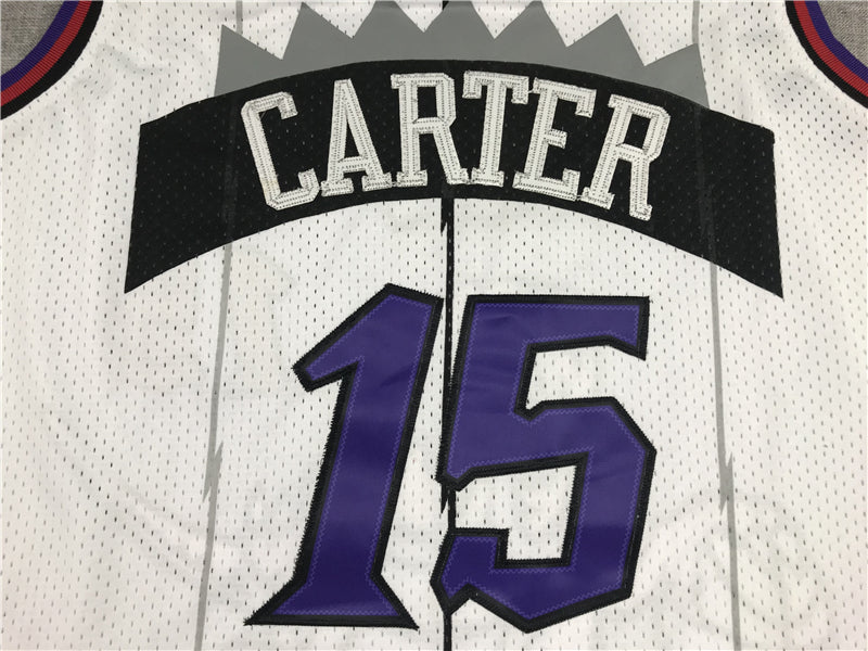Men's Toronto Raptors Vince Carter Mitchell & Ness White Classics Jersey1