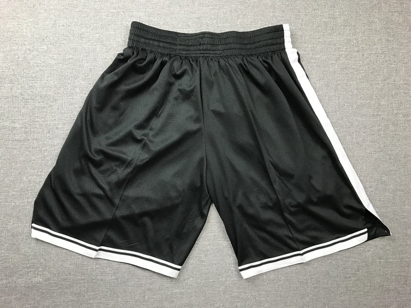 Men's Brooklyn Nets Black Basketball Shorts1