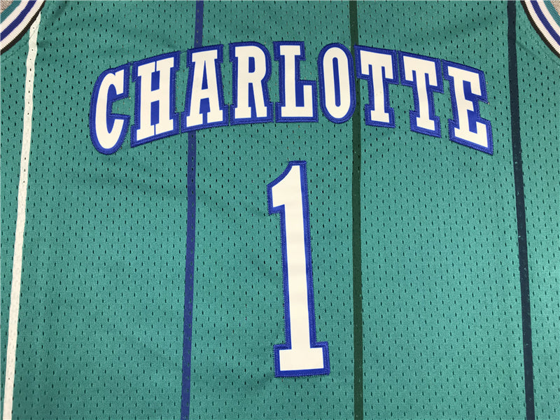 Men's Charlotte Hornets Muggsy Bogues 1992-93 Hardwood Classics Swingman jersey1