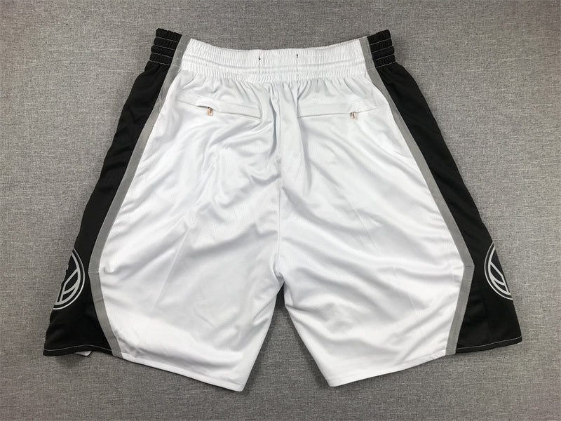 Men's San Antonio Spurs White Pocket Shorts1