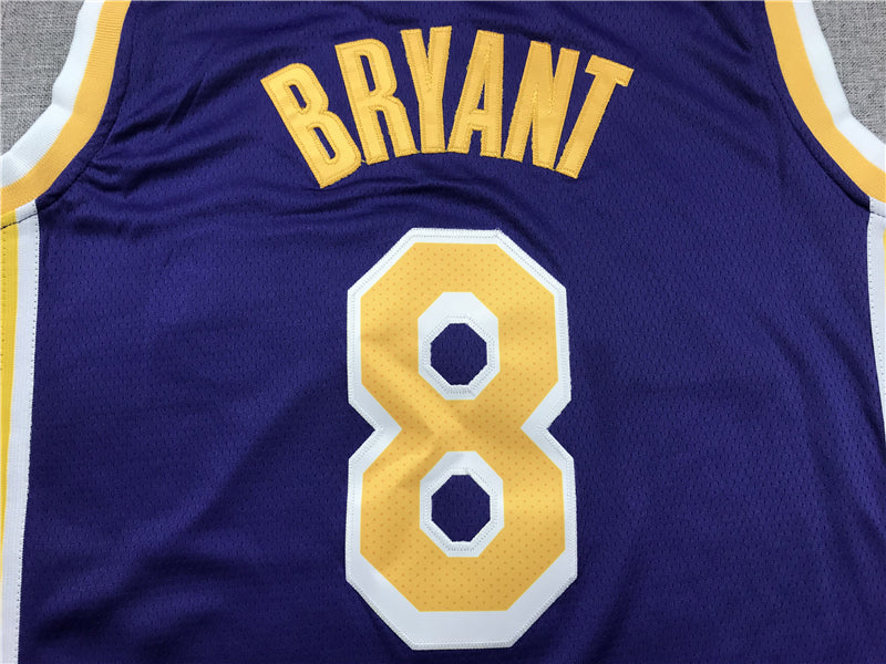 Men's Los Angeles Lakers Kobe Bryant #8 Purple Swingman Player Jersey1