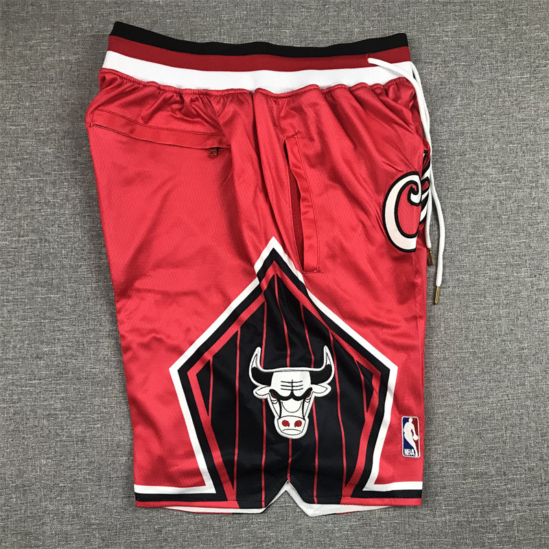 Men's Chicago Bulls Red City Edition Basketball Shorts1