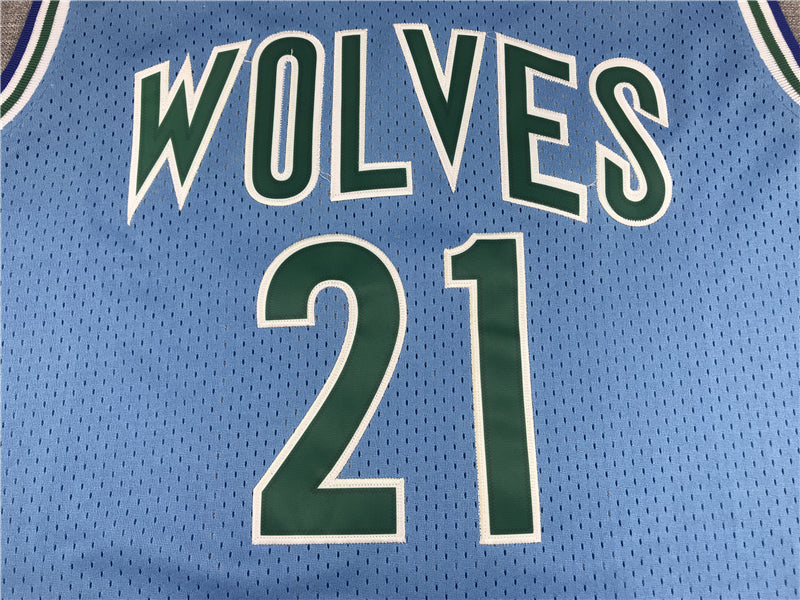 Men's Minnesota Timberwolves Kevin Garnett Hardwood Classics Swingman Jersey1