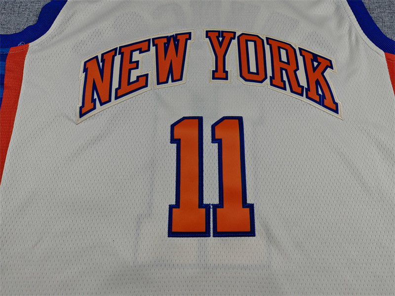 Men's New York Knicks Jalen Brunson #11 Cream 2025/26 Game Jersey - City Edition