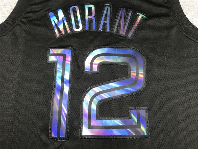 Men's Memphis Grizzlies Ja Morant #12 Black Swingman Fashion Jersey1