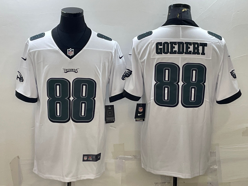 Men's Philadelphia Eagles Dallas Goedert #88 White Game Jersey1