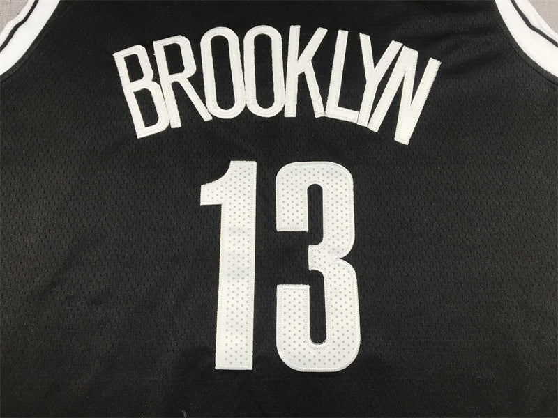 Men's Brooklyn Nets James Harden Black 2021/22 Diamond Swingman Jersey1