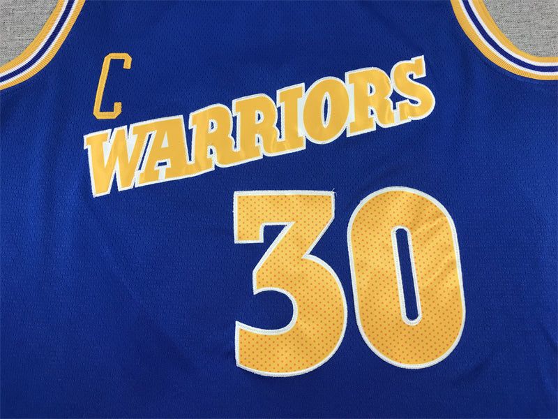 Men's Golden State Warriors Stephen Curry #30 Blue 2022/23 Game Jersey - Classic Edition