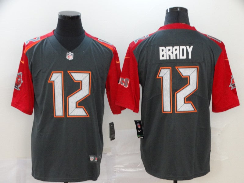 Men's Tampa Bay Buccaneers Tom Brady #12 Gray Game Player Jersey1