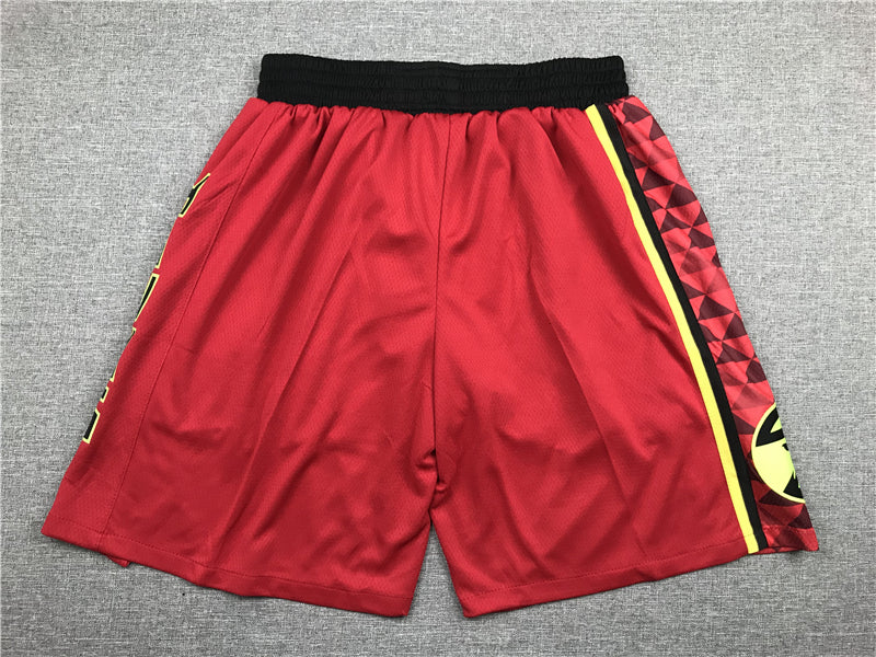 Men's Atlanta Hawks Red Basketball Retro Shorts1