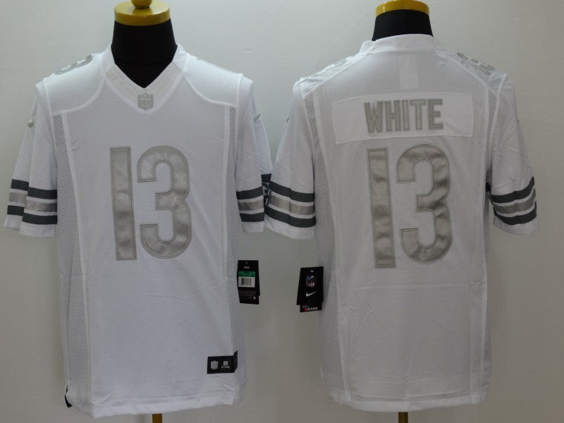Men's Chicago Bears Kevin White #13 White Game Jersey1