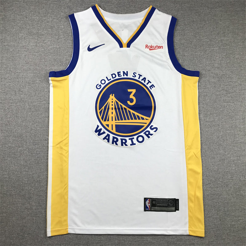 Men's Golden State Warriors Chris Paul #3 White Fast Break Player Jersey1 - Association Edition
