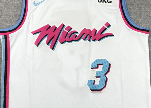 Men's Miami Heat Dwyane Wade #3 NBA White Swingman Player Jersey1
