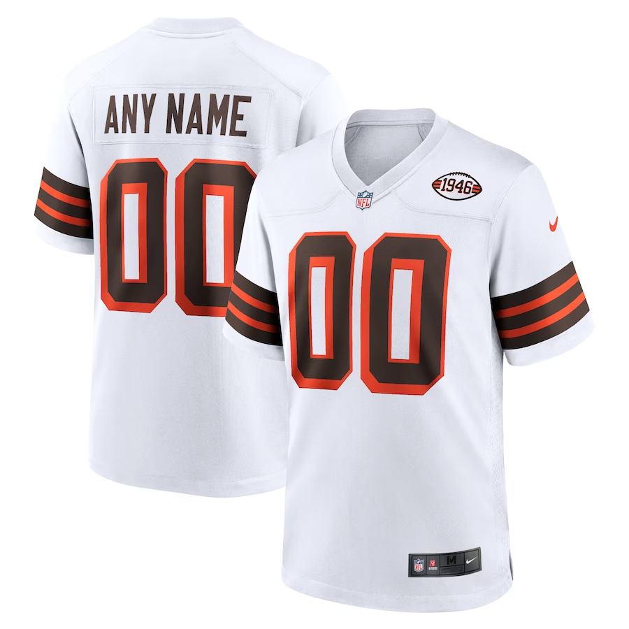 Custom1 Cleveland Browns ACTIVE PLAYER Custom1 1946 Vapor Stitched American Football Jerseys
