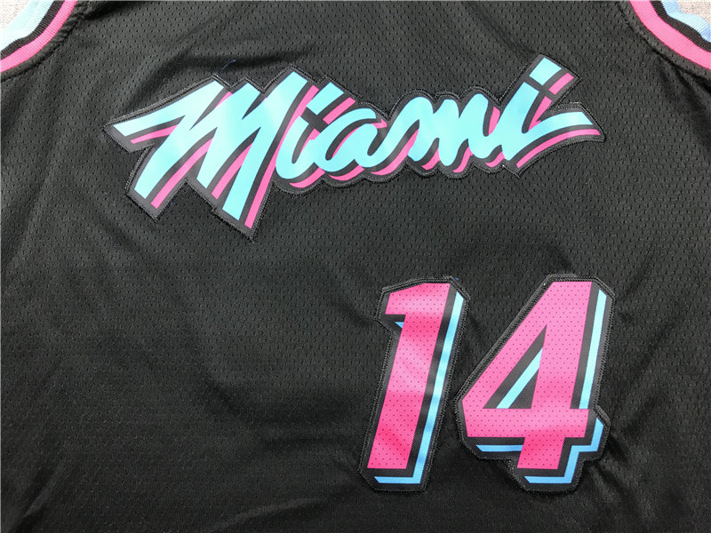 Men's Miami Heat Tyler Herro #14 Black 2020/21 Swingman Jersey1
