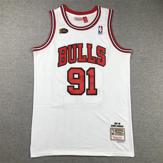 Men's Chicago Bulls Dennis Rodman 1997-98 Hardwood Classics Swingman Jersey1