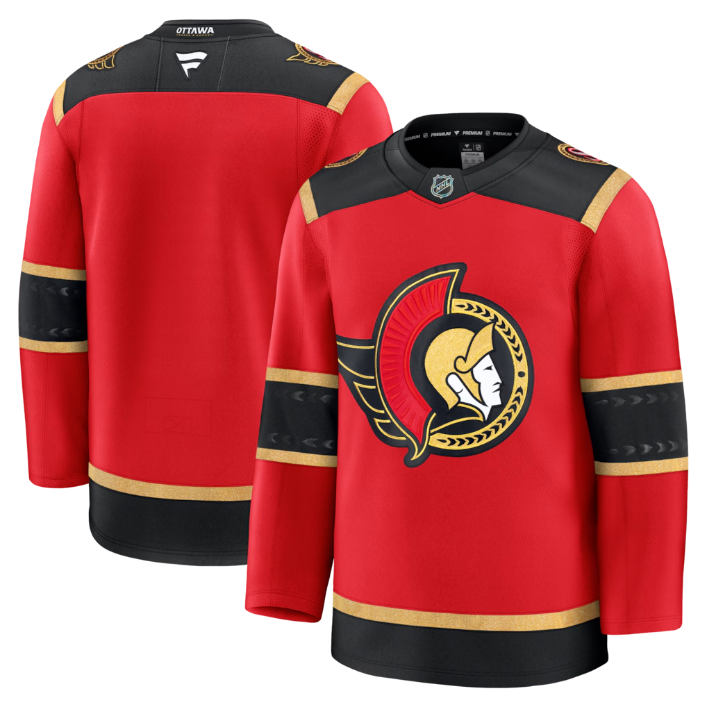 Ottawa Senators Red Alternate Premium Blank Jersey - JerseysFreak