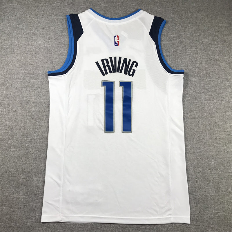 Men's Dallas Mavericks Kyrie Irving #11 White Fastbreak Jersey1 - Association Edition