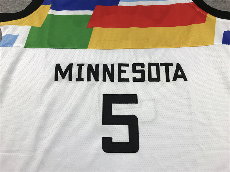 Men's Minnesota Timberwolves Kyle Anderson #5 White 2022/23 Swingman Jersey1 - City Edition