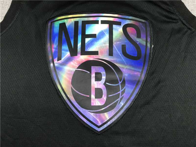 Men's Brooklyn Nets Kyrie Irving #11 Black Swingman Player Jersey1