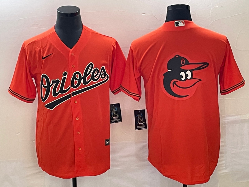 Men's Baltimore Orioles Orange Alternate Replica Player Jersey1