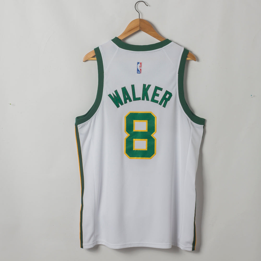 Men's Boston Celtics Kemba Walker #8 White Game Jersey1