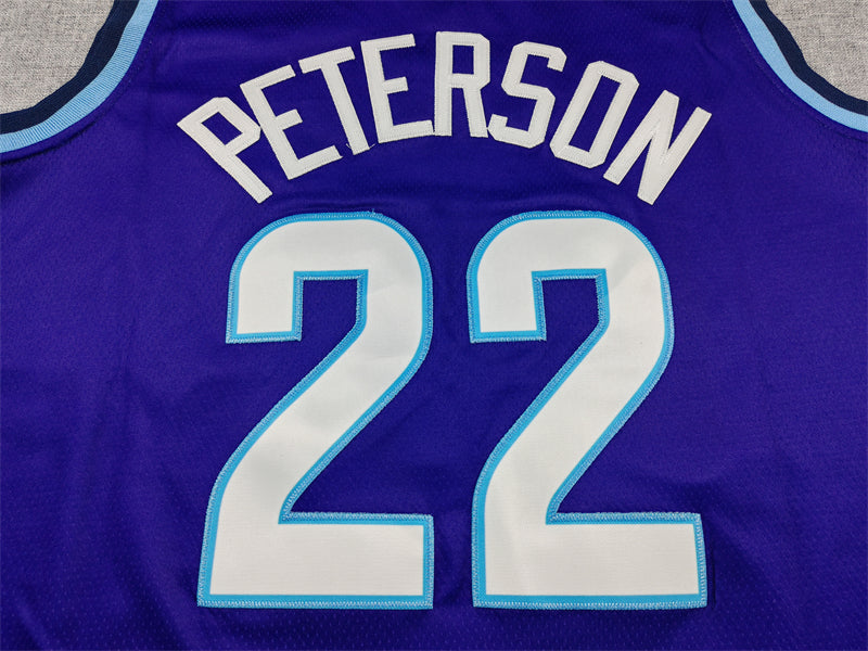Men's Utah Jazz Darryn Peterson #22 Purple Swingman Jersey - Icon Edition