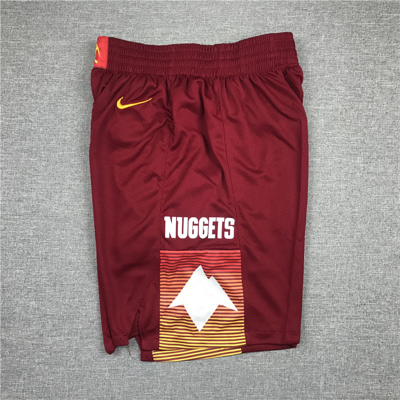 Men's Denver Nuggets Red City Edition Basketball Shorts1
